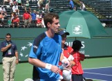 Andy Murray in his match with Robredo Andy Murray