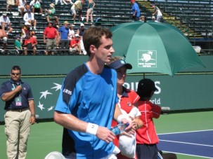 Andy Murray in his match with Robredo