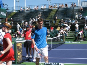Andy Murray in his match with Robredo