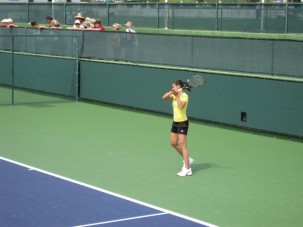 Flavia Panetta...the one who threw her towel at me after a match