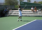 Gael Monfils warming up Gael Monfils