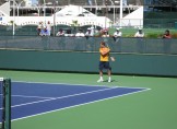Richard Gasquet warming up Richard Gasquet