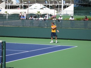 Richard Gasquet warming up