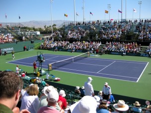 Verdasco playing in Stadium 2