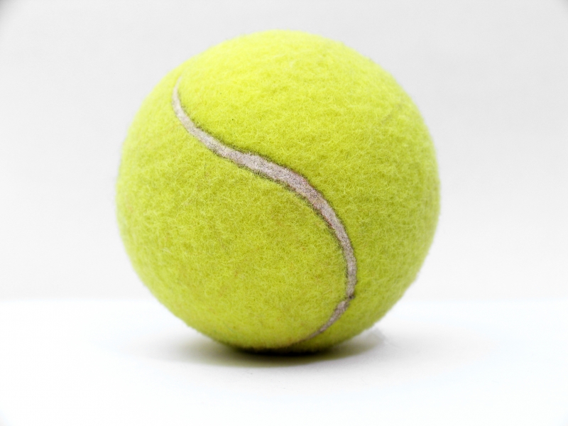 The standard yellow tennis ball